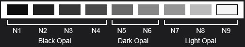 opal body tone chart